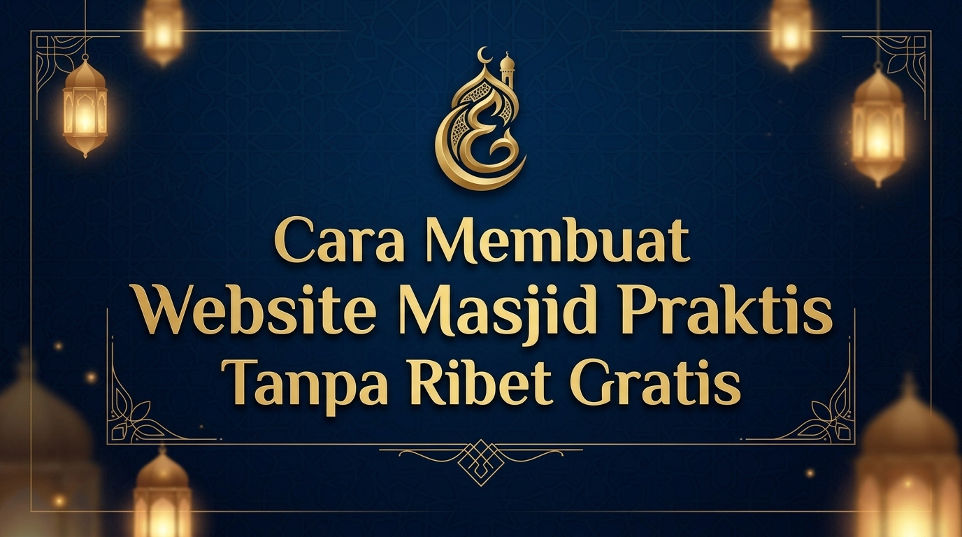 Cara Membuat Website Masjid Praktis, Tanpa Ribet, dan Gratis