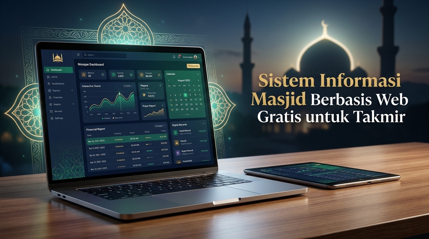 Sistem Informasi Masjid Berbasis Web Gratis untuk Takmir